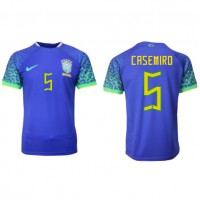 Pánský Fotbalový dres Brazílie Casemiro #5 MS 2022 Venkovní Krátký Rukáv
